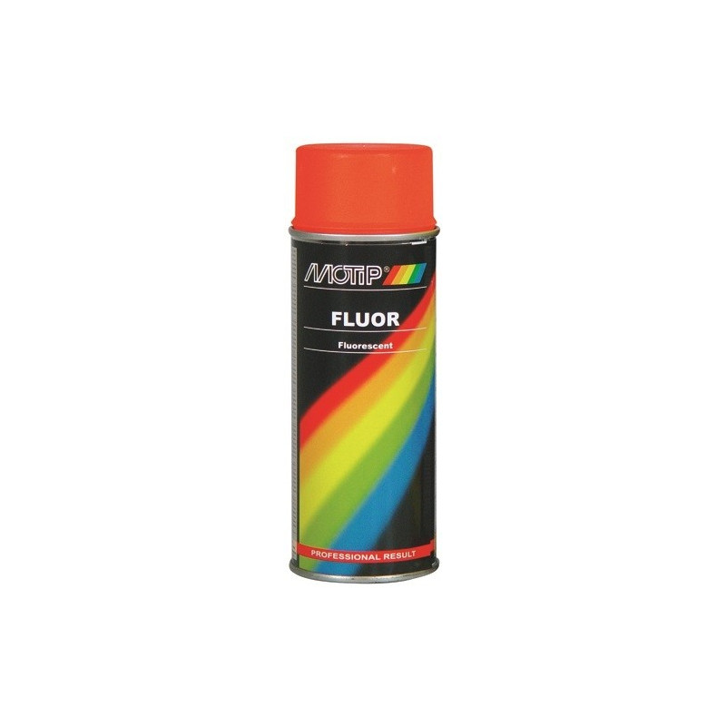 Peinture en spray fluorescente rouge/orange 0,4 L MOTIP