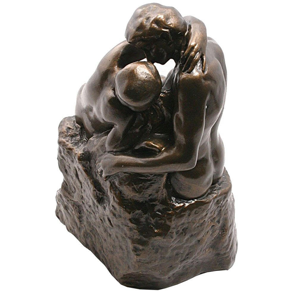 RODIN - Figurine reproduction Le Baiser de Rodin H24cm