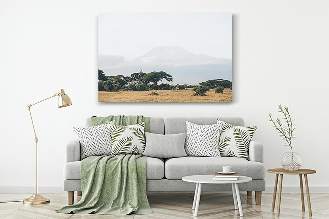 MONT KILIMANDJARO - Photographie d'art des BestJobers 30x45 cm sur alu