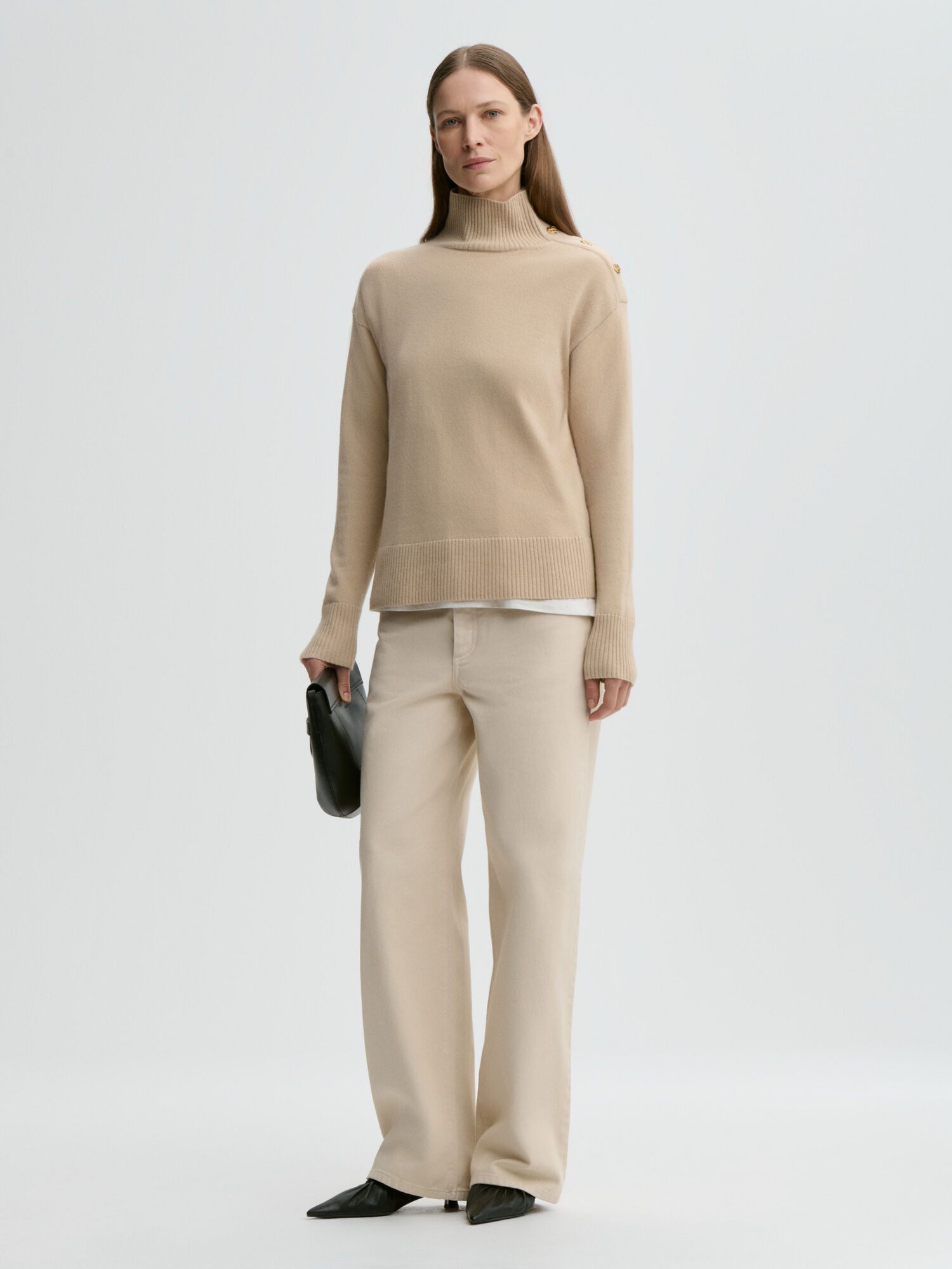 Vanille sweater i uld