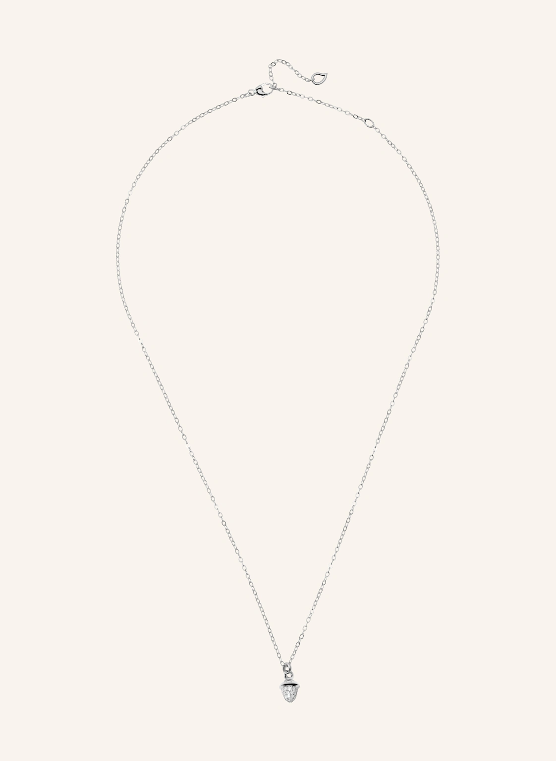 TAMARA COMOLLI Halskette NECKLACE 'MYMIKADO' WITH DIAMOND PAVÉ aus 18 Karat Weißgold mit Diamant Pavé
