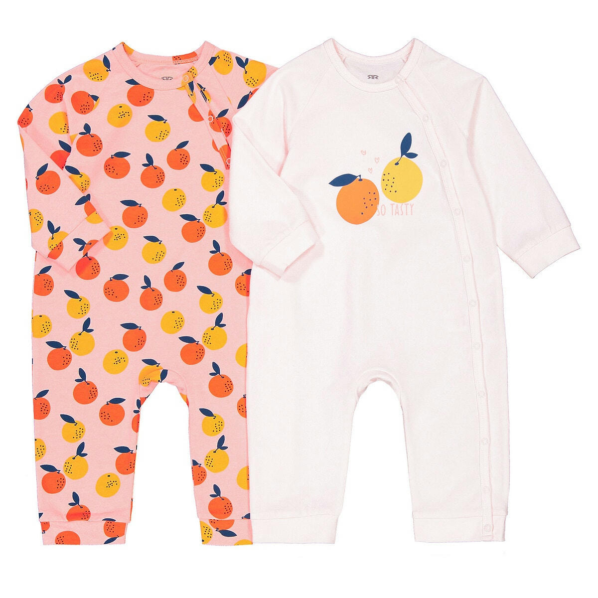 Lot de 2 pyjamas sans pieds coton bio
