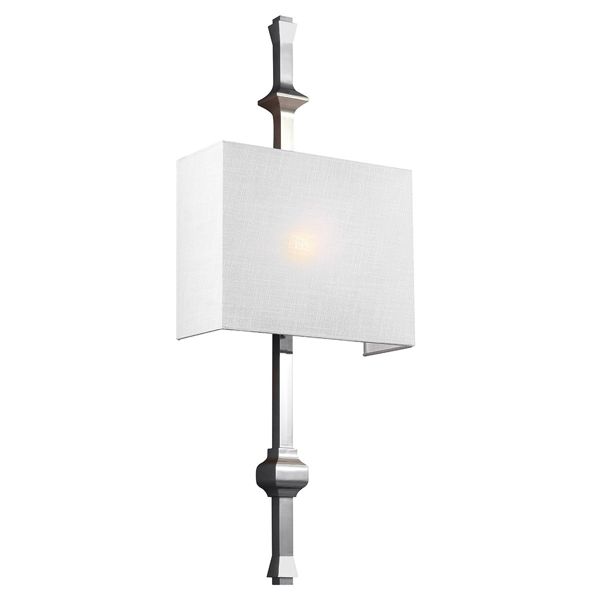Kinkiet polerowany nikiel Teva 1xE27x60W wym:76,5x29,2x12,1cm IP20 Feiss