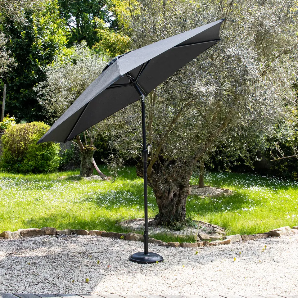 Happy Garden Parasol HAPUNA - Grijs - Aluminium