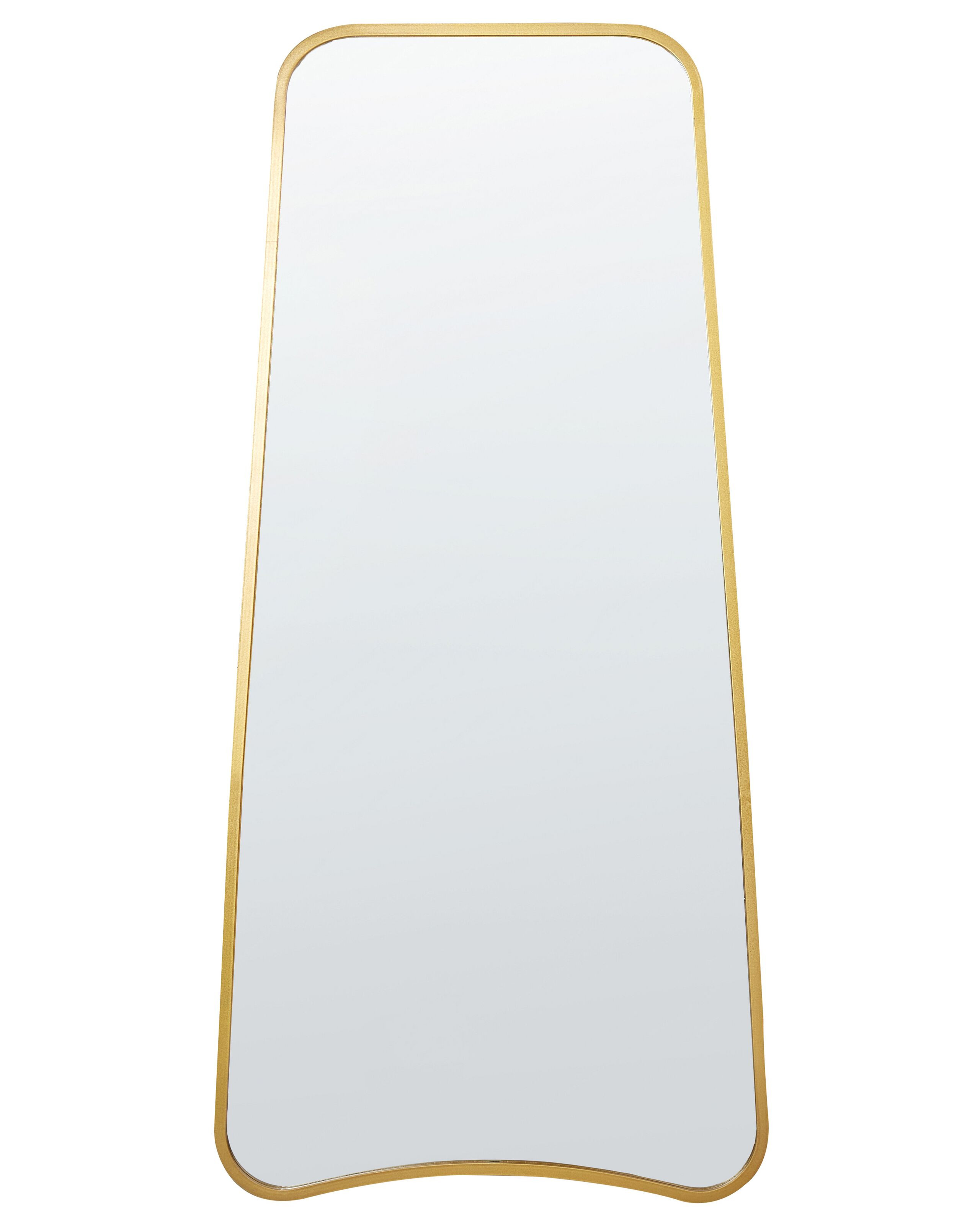 Lustro ścienne metalowe 58x122 cm złote