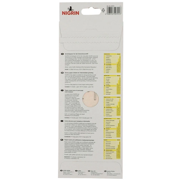 Schleifpapier, Körnung: p100/p150, orange