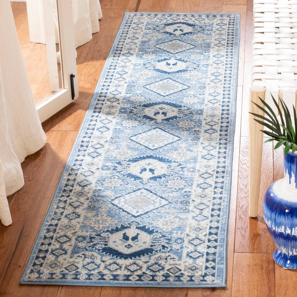 Safavieh Kazak 119 Rug, Blue/Creme