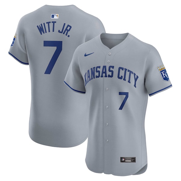 Bobby Witt Jr. Kansas City Royals Nike Road Elite Player Jersey - Gray