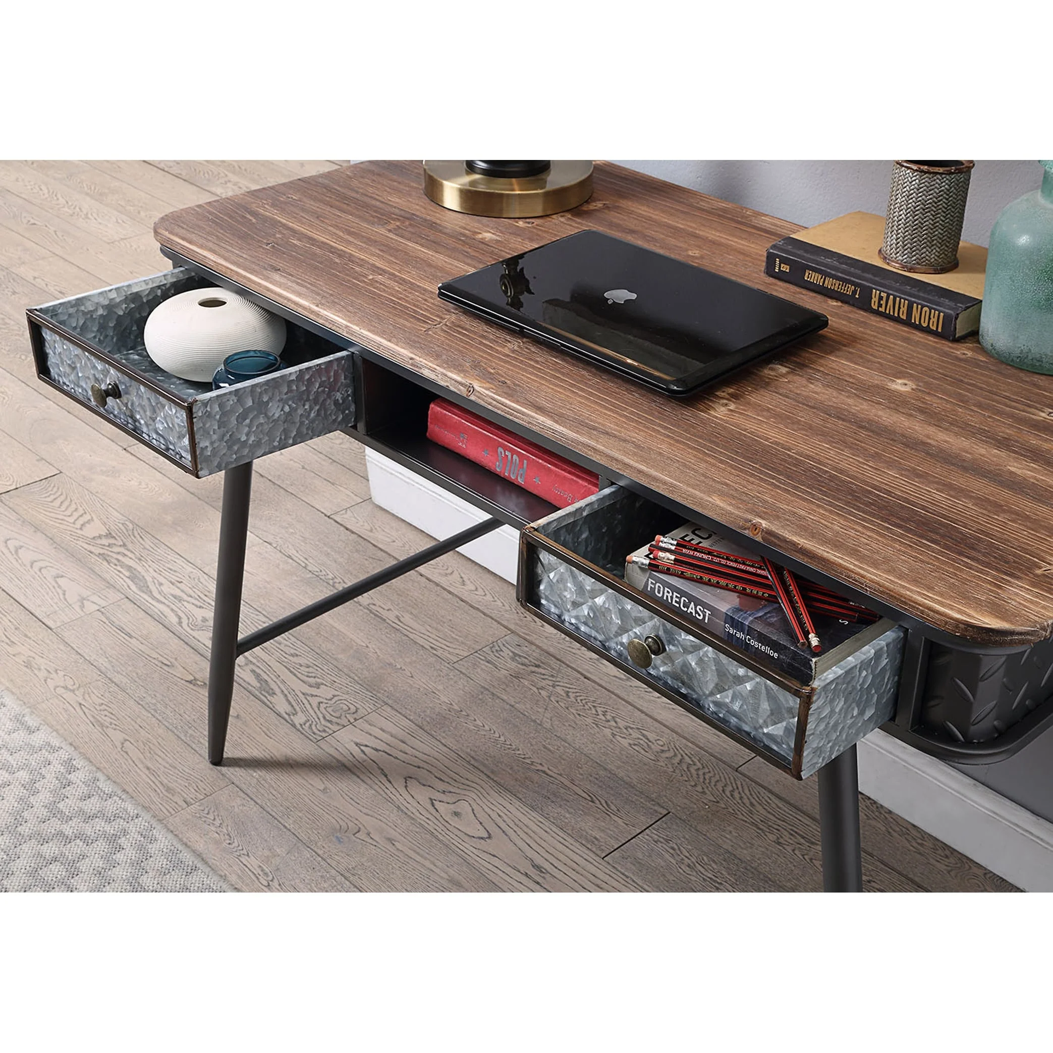 Forester Collection Desk with 2 Drawers