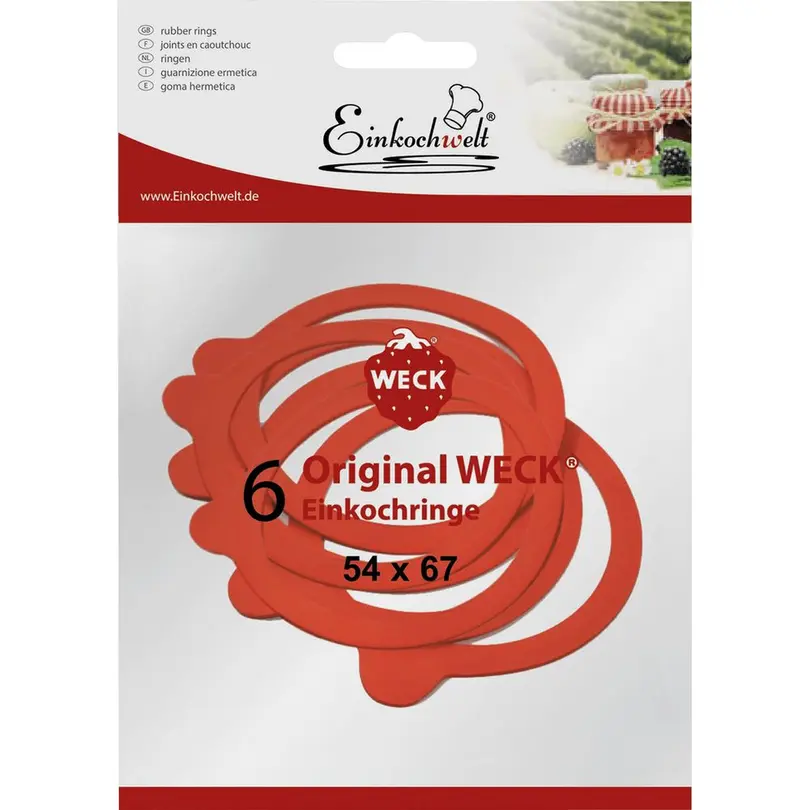 Ersatzgummiringe 6er-Set Weck