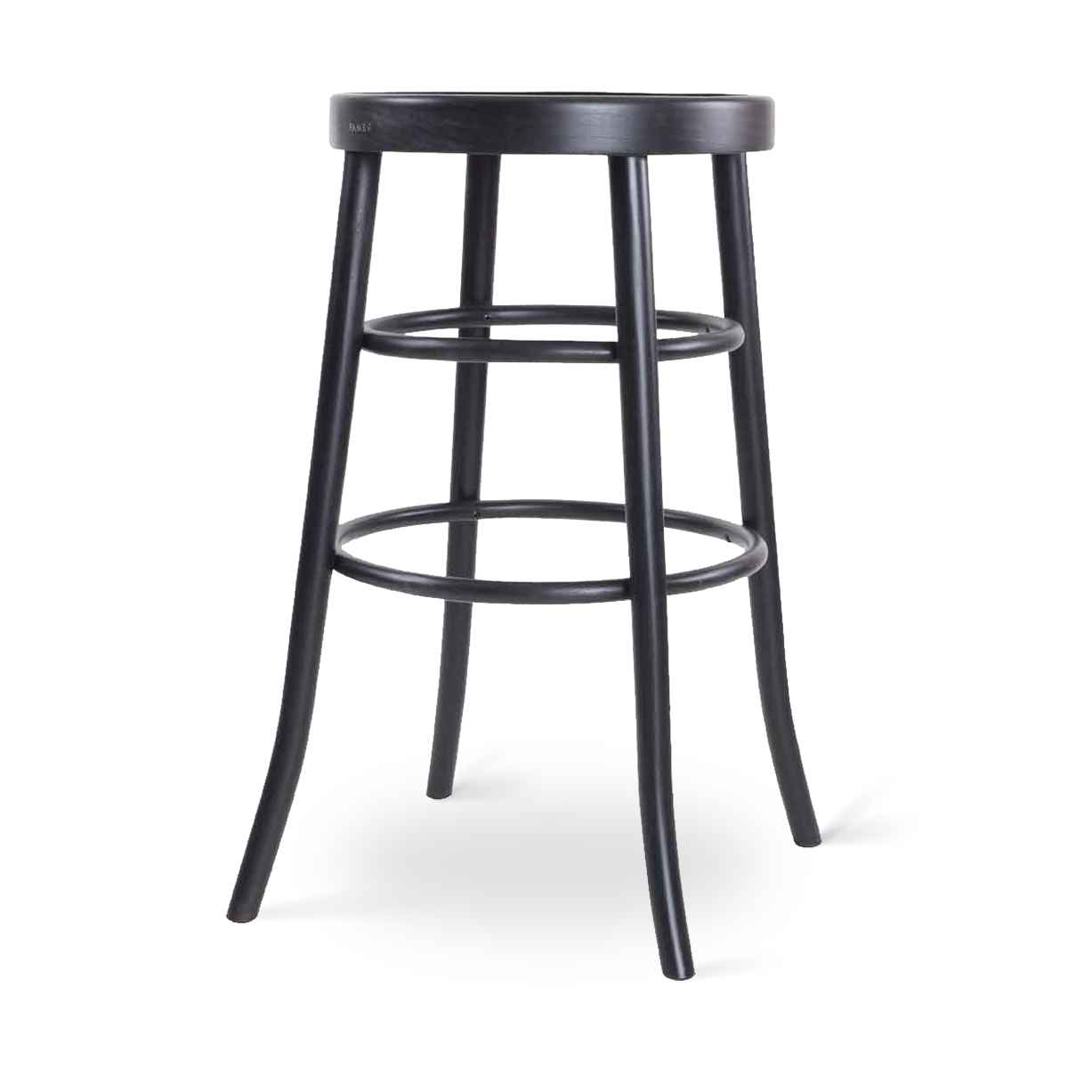 Fameg Lauren houten barkruk zwart - 75 cm