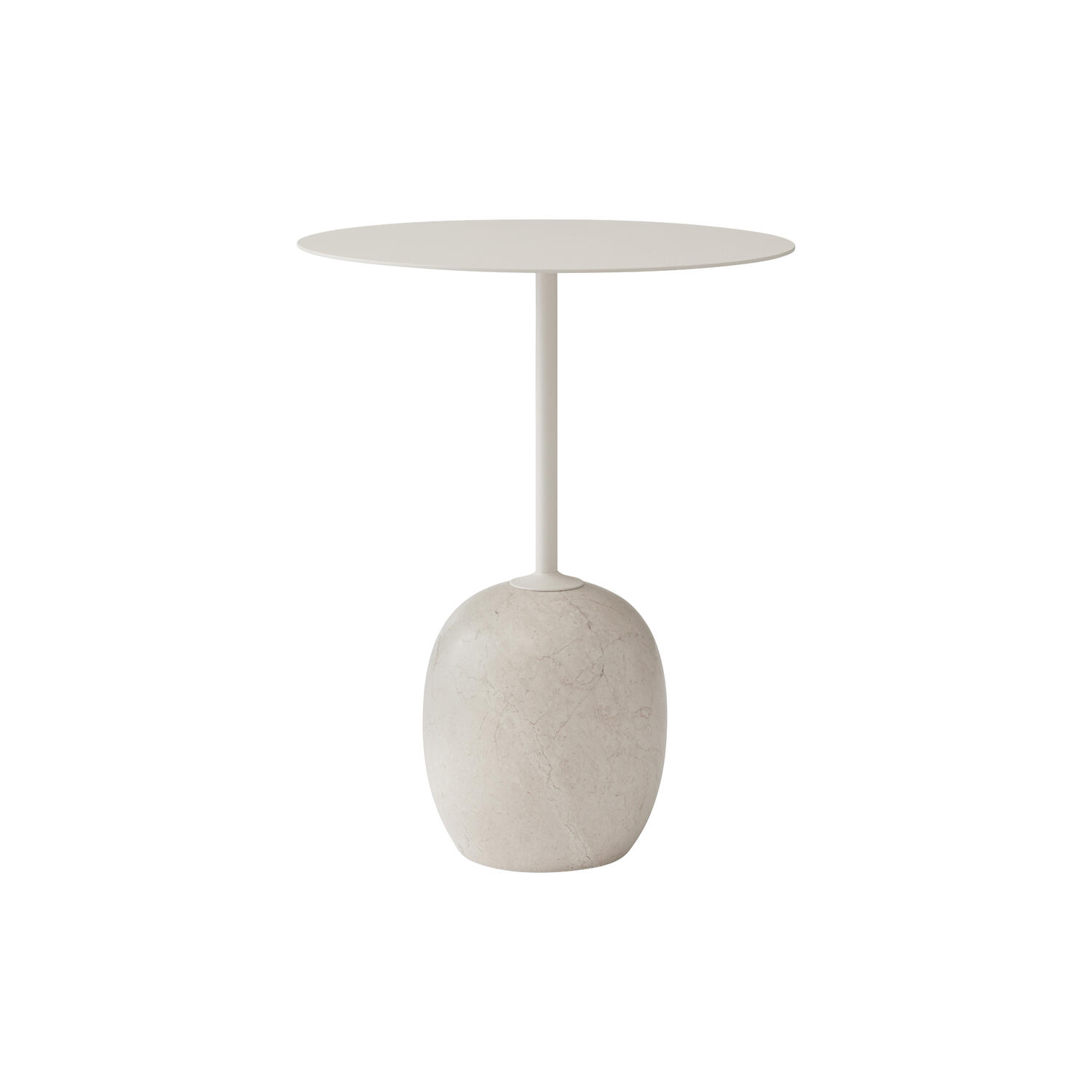 Lato Table LN8 Lounge Table, Crema Diva marble/ivory white