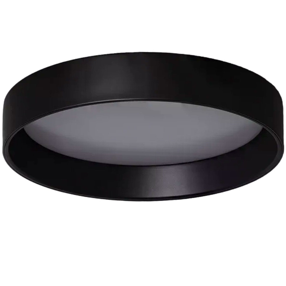 Plafon Nerookrągły czarno-biały LED 1x16W 35cm 1000lm IP20 Abruzzo