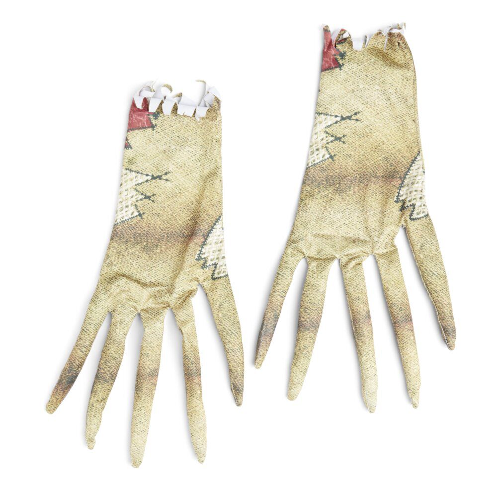Paire de gants Halloween déguisement épouvantail