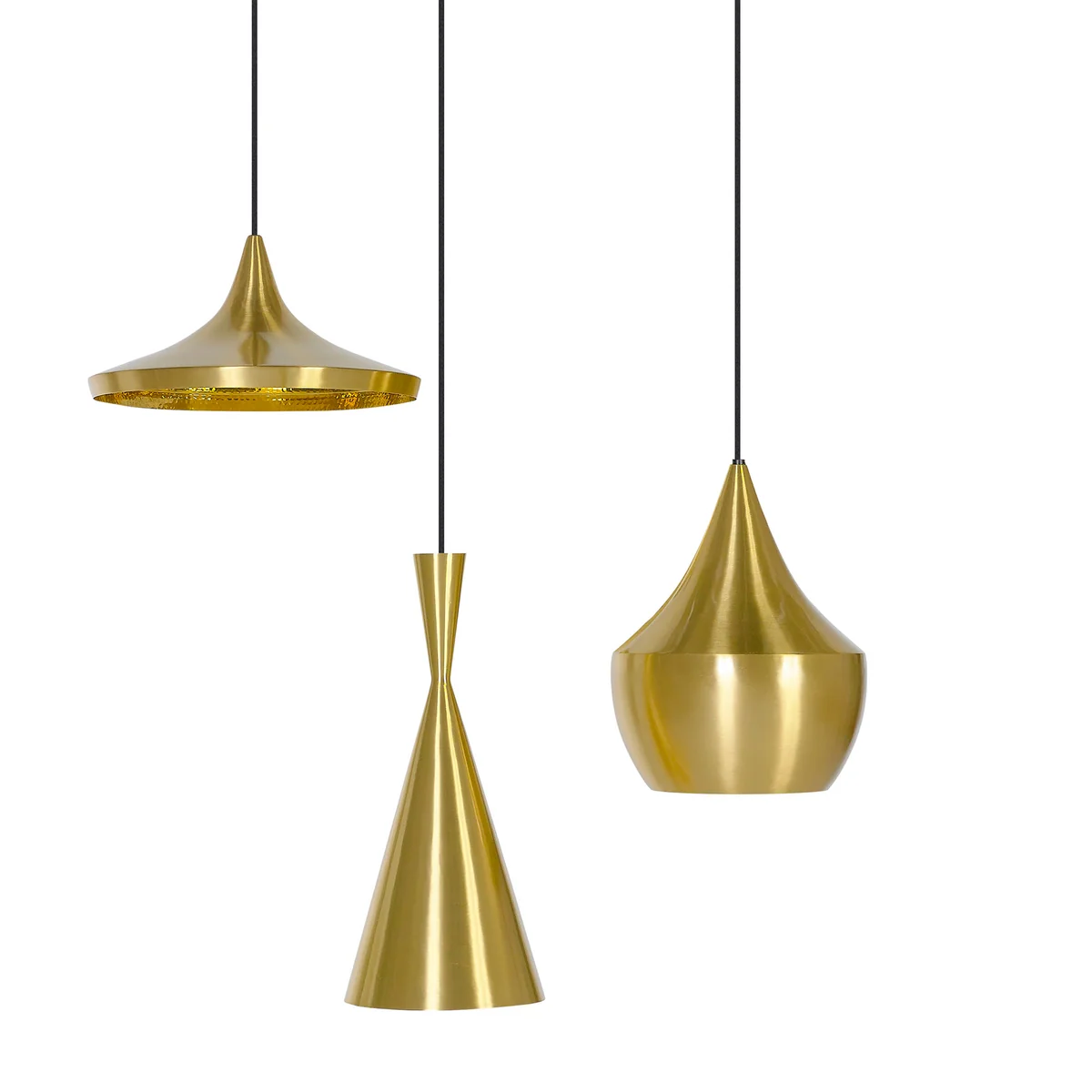 Tom Dixon - Beat Wide LED Pendelleuchte, Messing