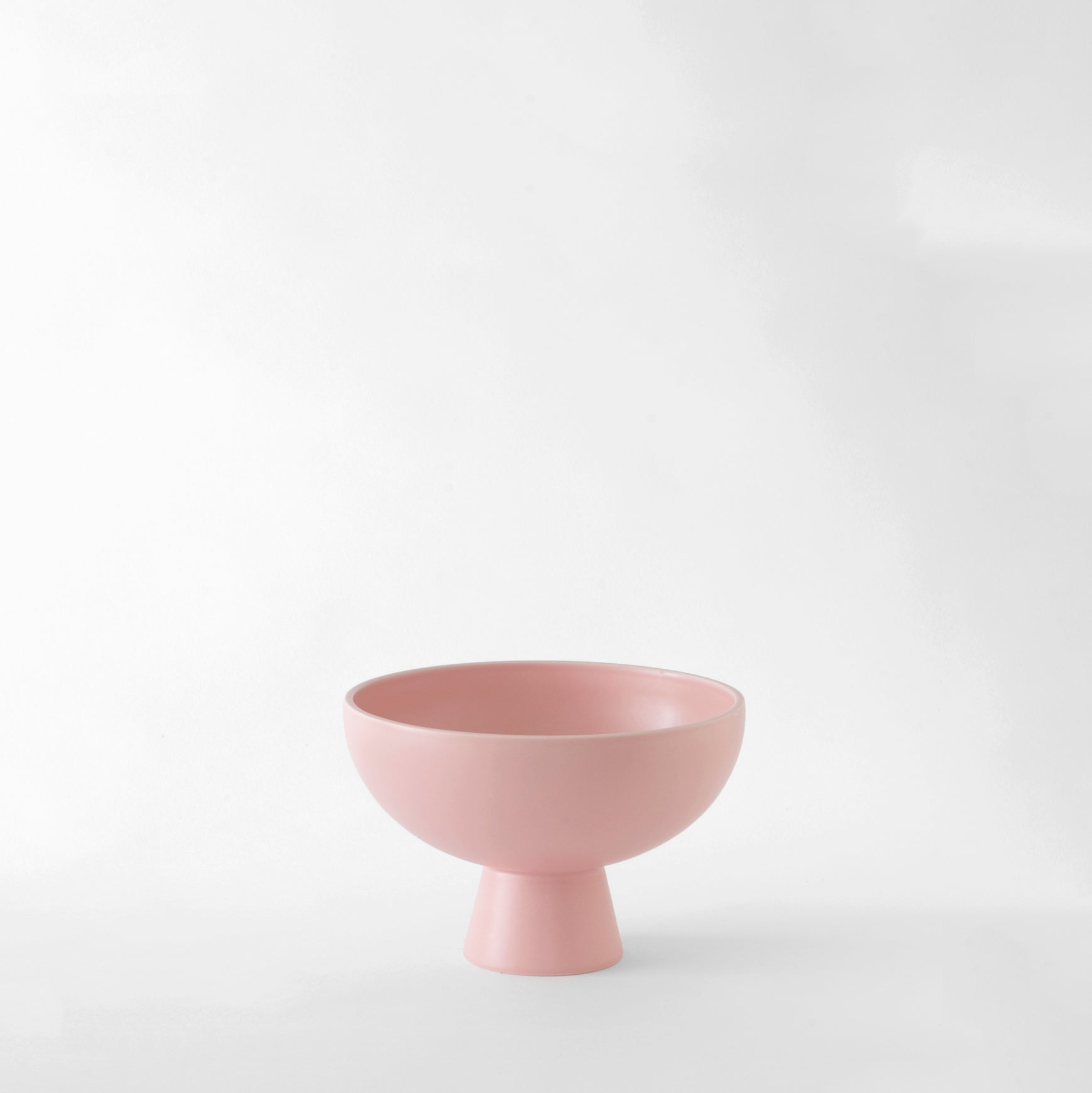 Small Coral Blush Footed Snack Bowl