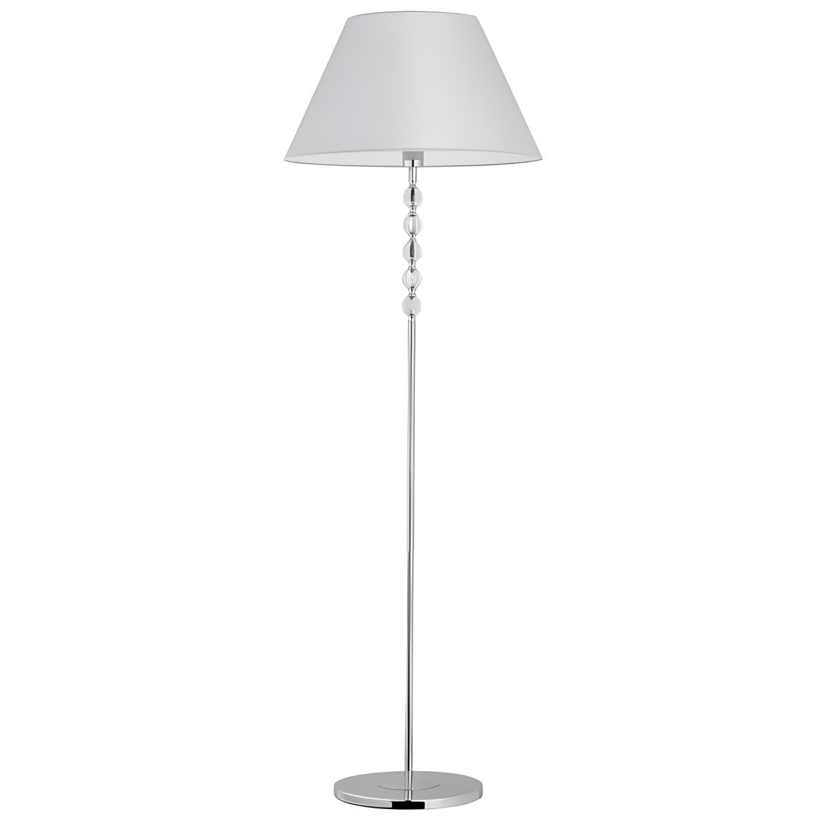 Lampa podłogowa chromowana EMMANUELLE 1xE27x15W wym:152x50x50cm Alfa