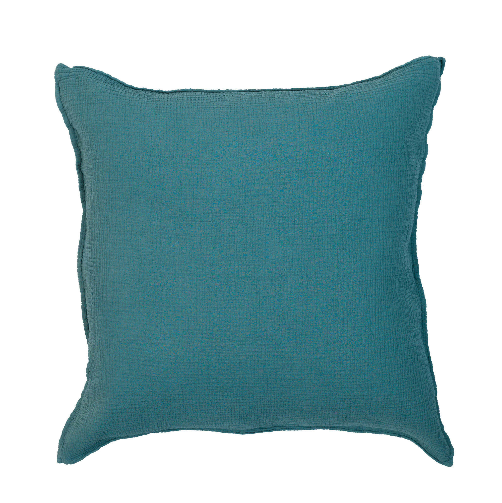 GAZE DE COTON - Taie d'oreiller gaze de coton émeraude 65X65 CM