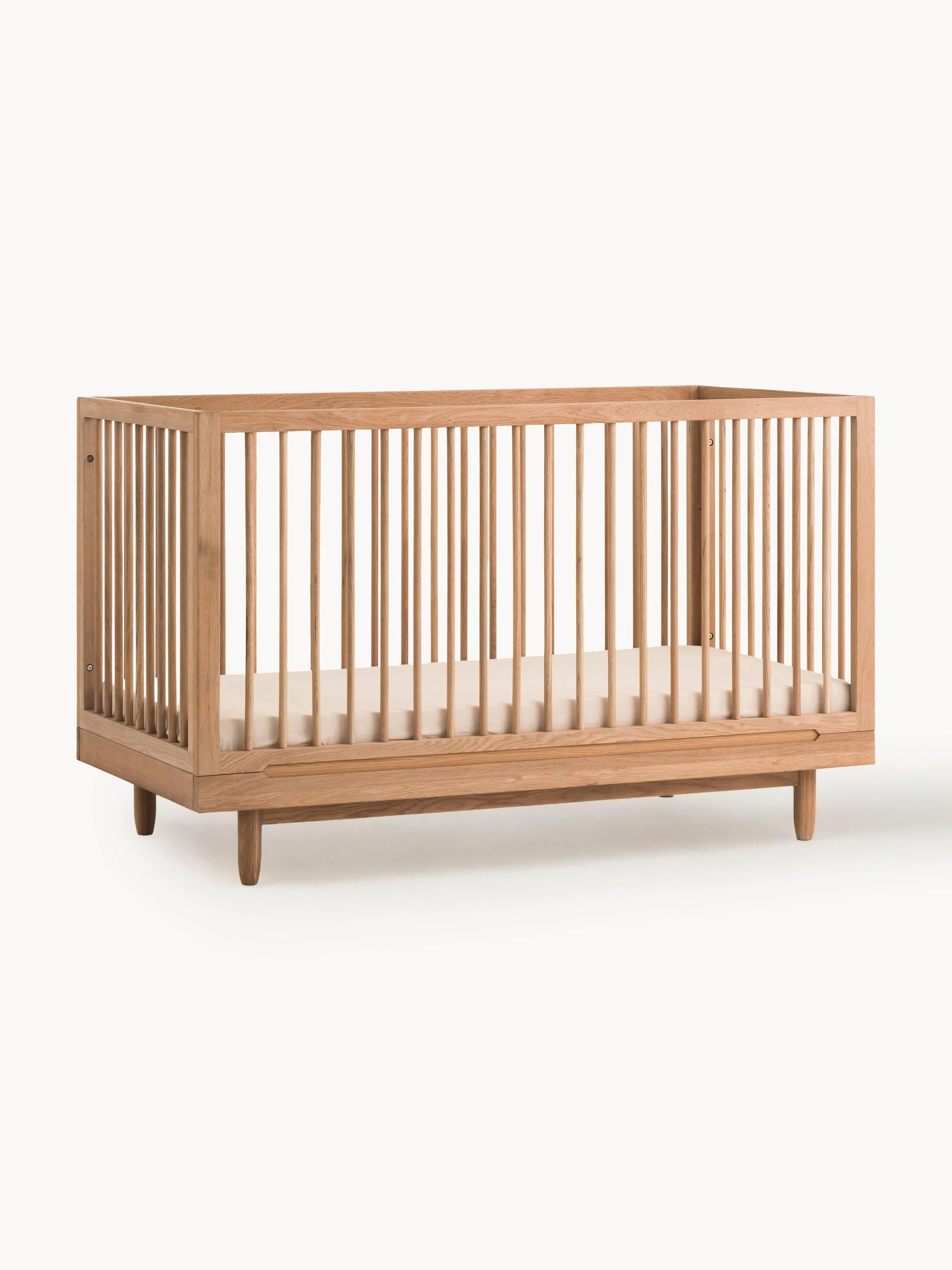 Höhenverstellbares Babybett Pure aus Eichenholz, 70 x 140 cm