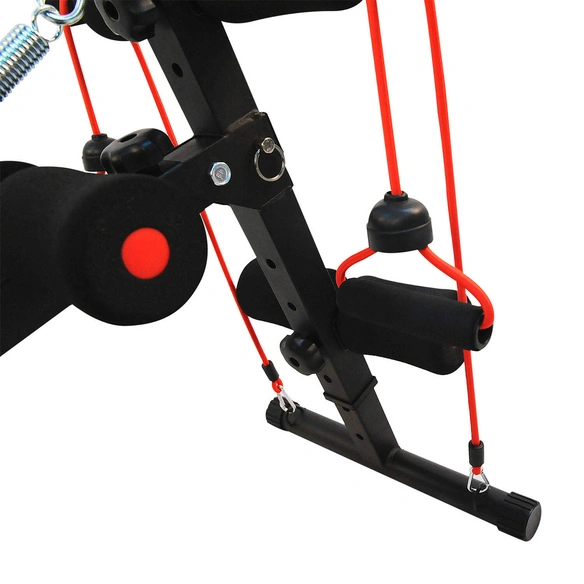 Bauchtrainer, schwarz/rot, BxHxL: 137,5 x 68 x 55,5 cm