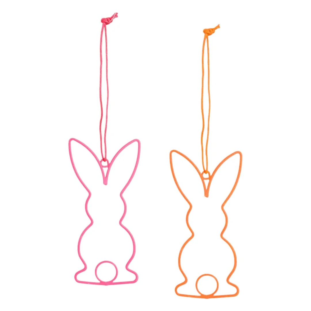Deko-Anhänger Hase Pink,B 50 x H 95 mm, Variante nicht frei wählbar