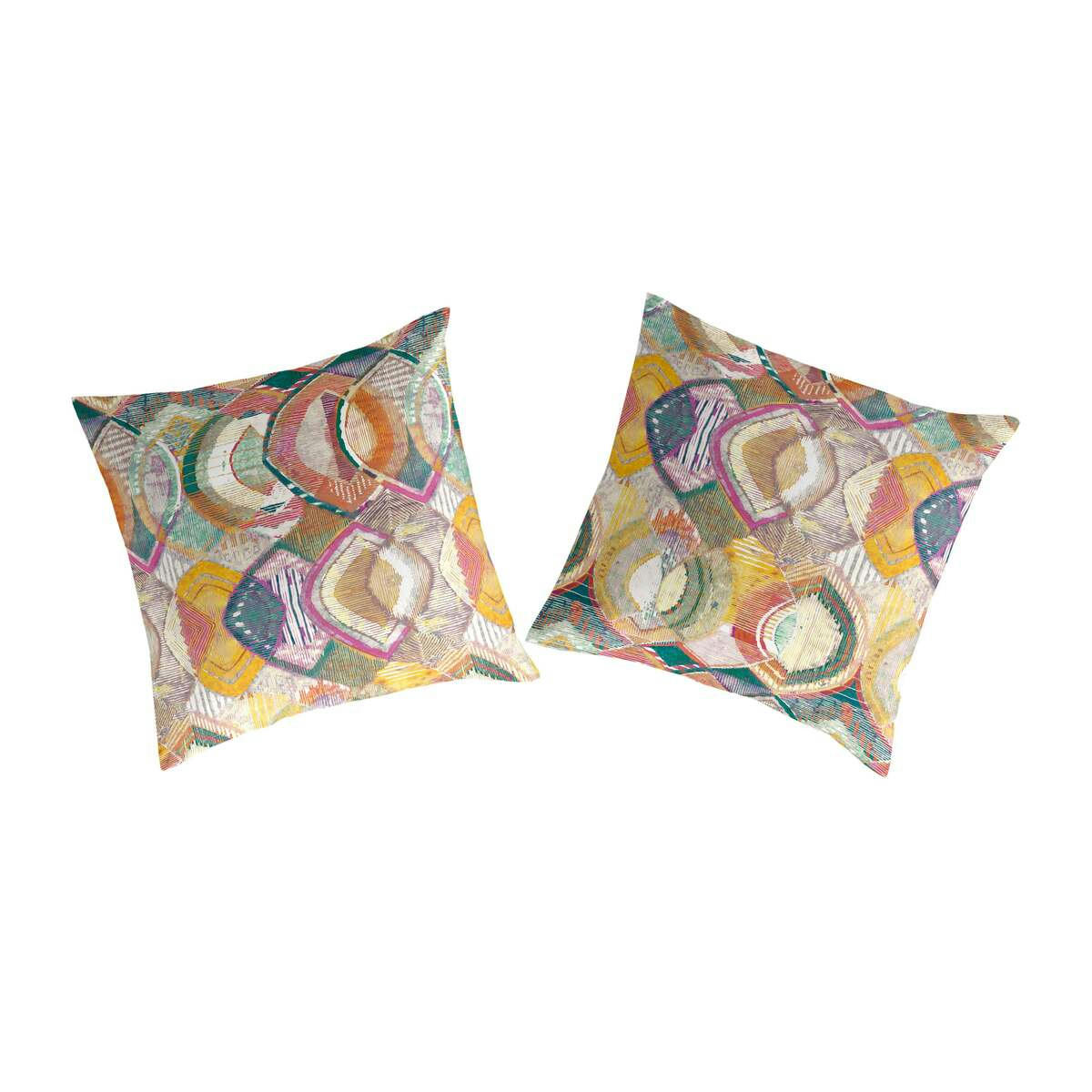 ARTI TO - 2 taies d'oreiller en coton bicolore 65x65