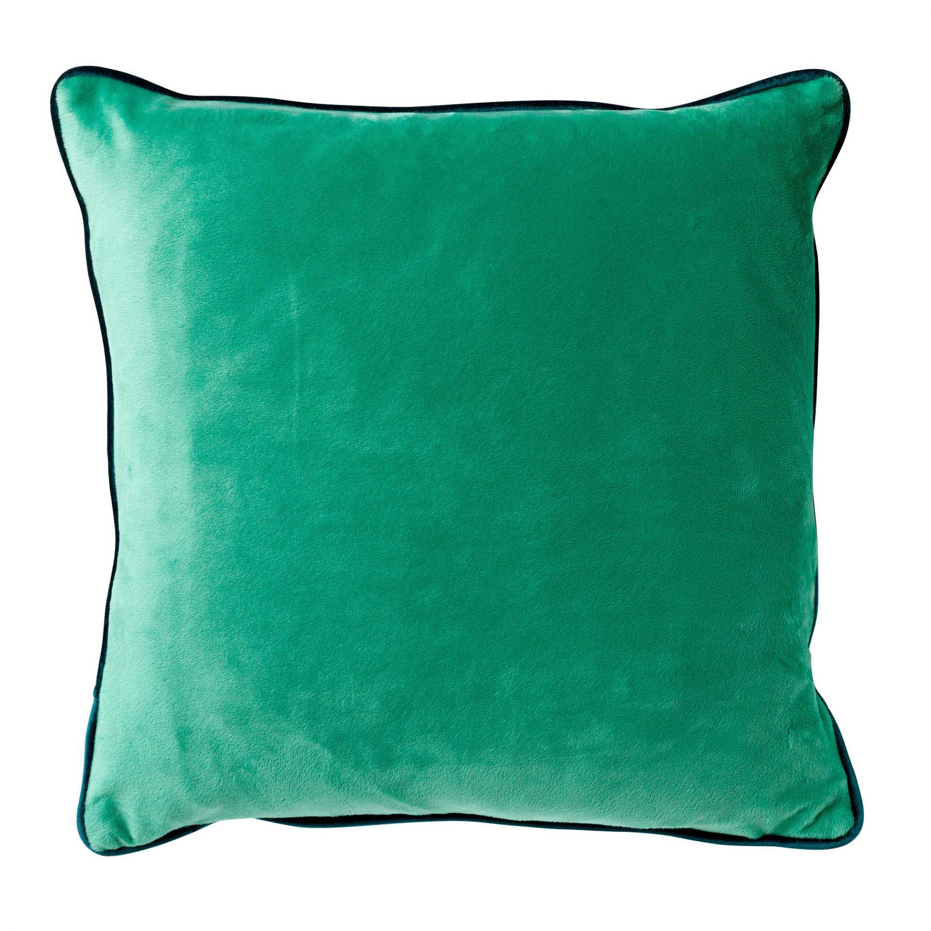 - Coussin - vert doux 45x45 cm avec motif fleuri