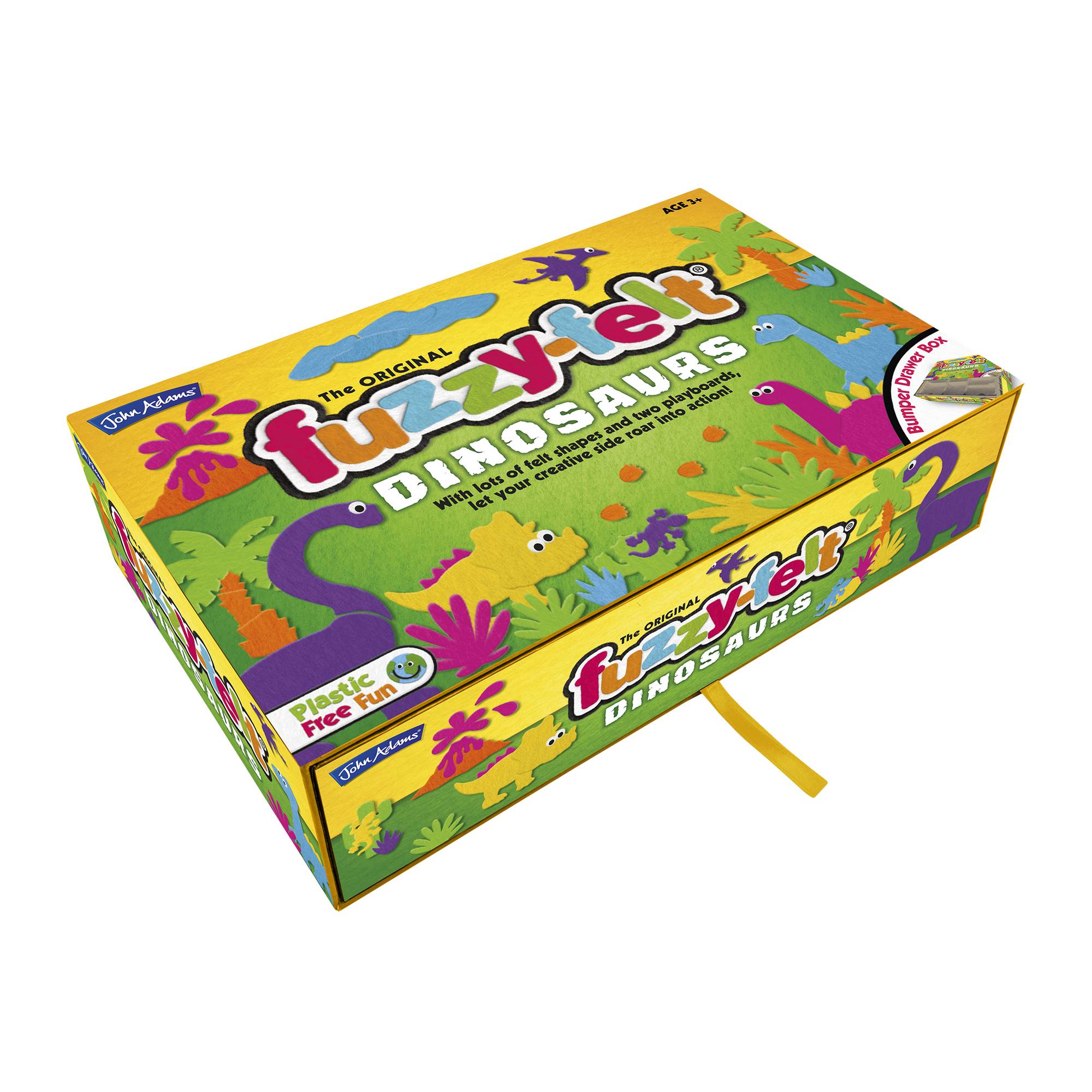 Fuzzy-Felt Dinosaur Drawer Set