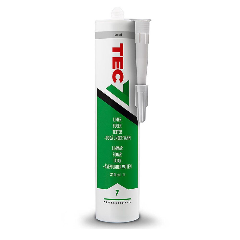 FUGEMASSE TEC7 310ML LYS GRÅ