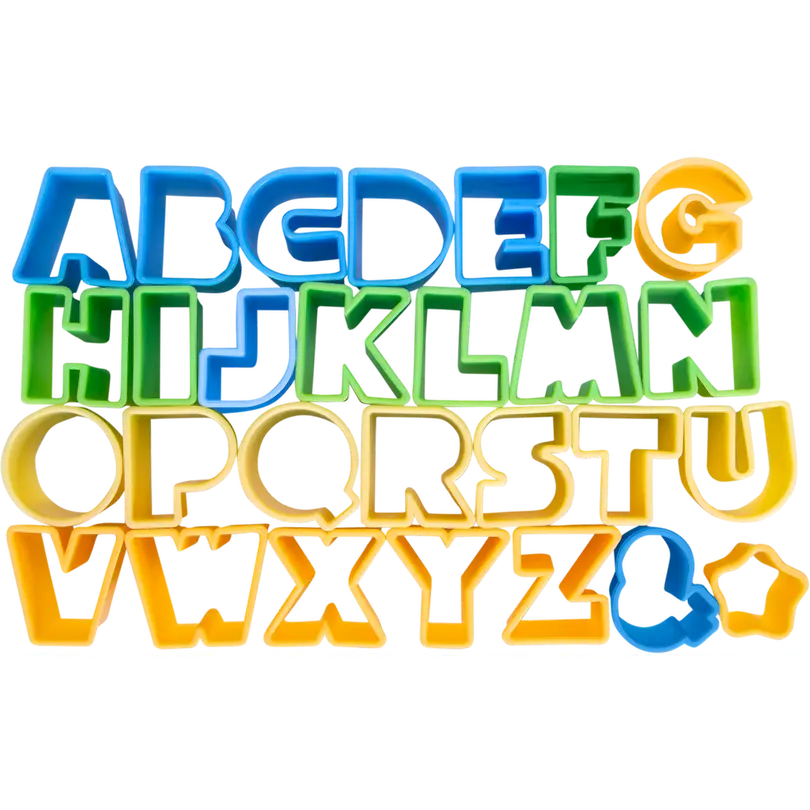 Ausstecher 28-teilig Alphabet