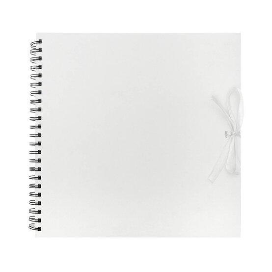 White Scrapbook with Coloured Sheets 12 x 12 Inches
