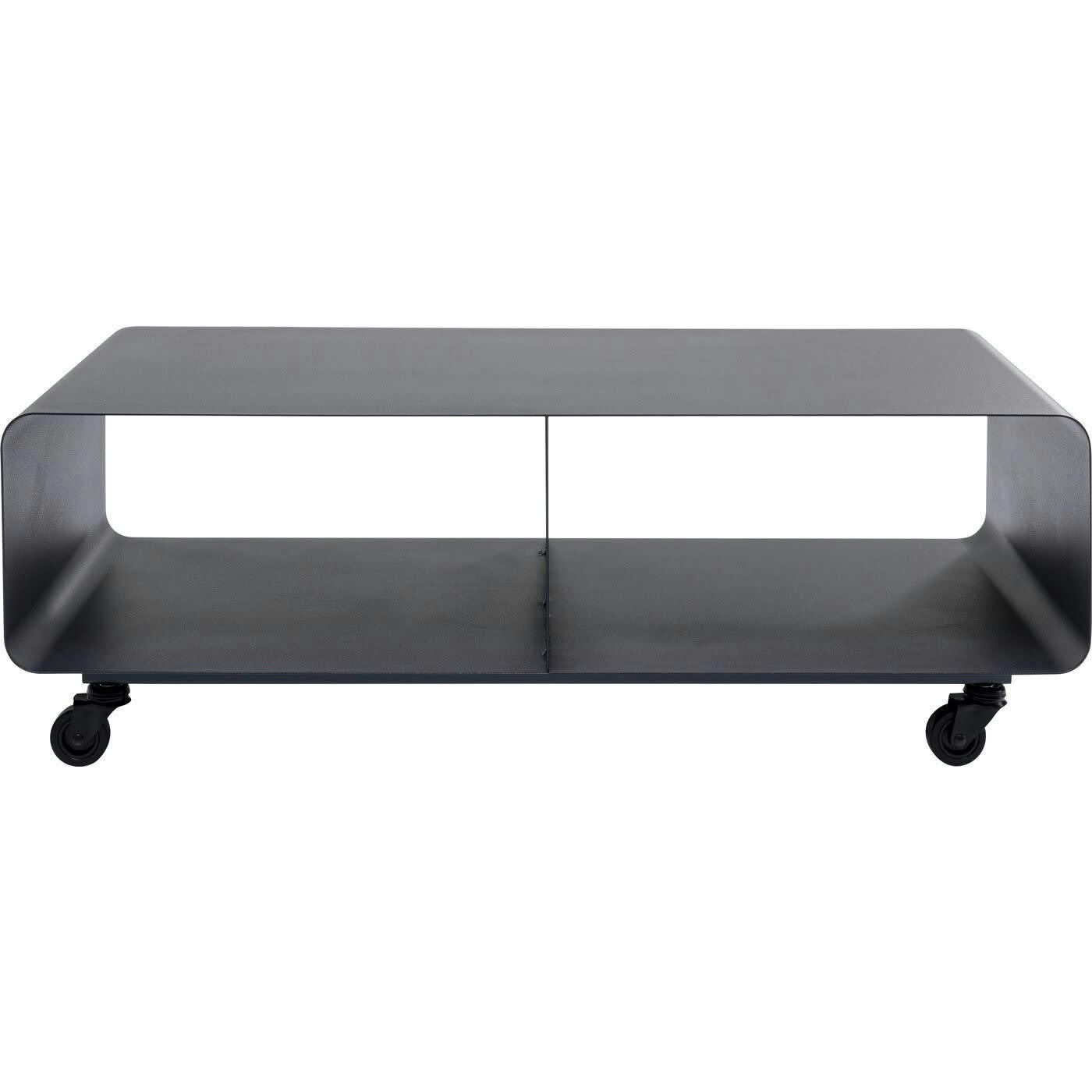 LOUNGE - Meuble TV en acier gris anthracite