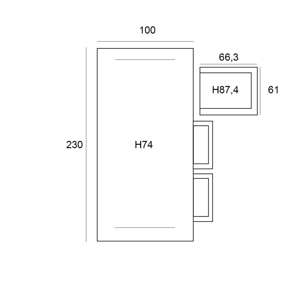 Garden Impressions Kalibo tuinset 7-delig - Penedo tuintafel 230x100cm