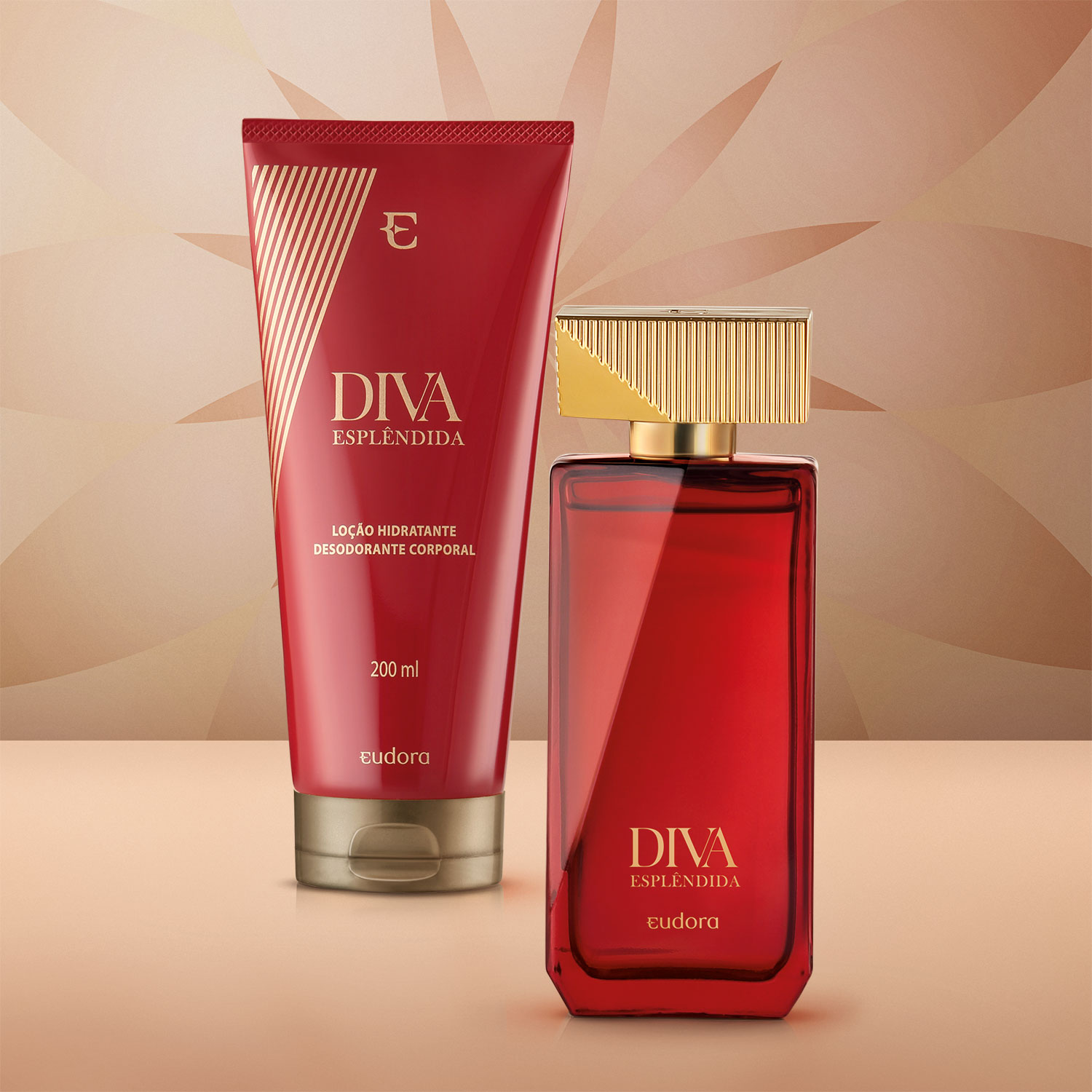 Combo Diva Esplêndida: Desodorante Colônia 100ml   Loção Corporal 200ml