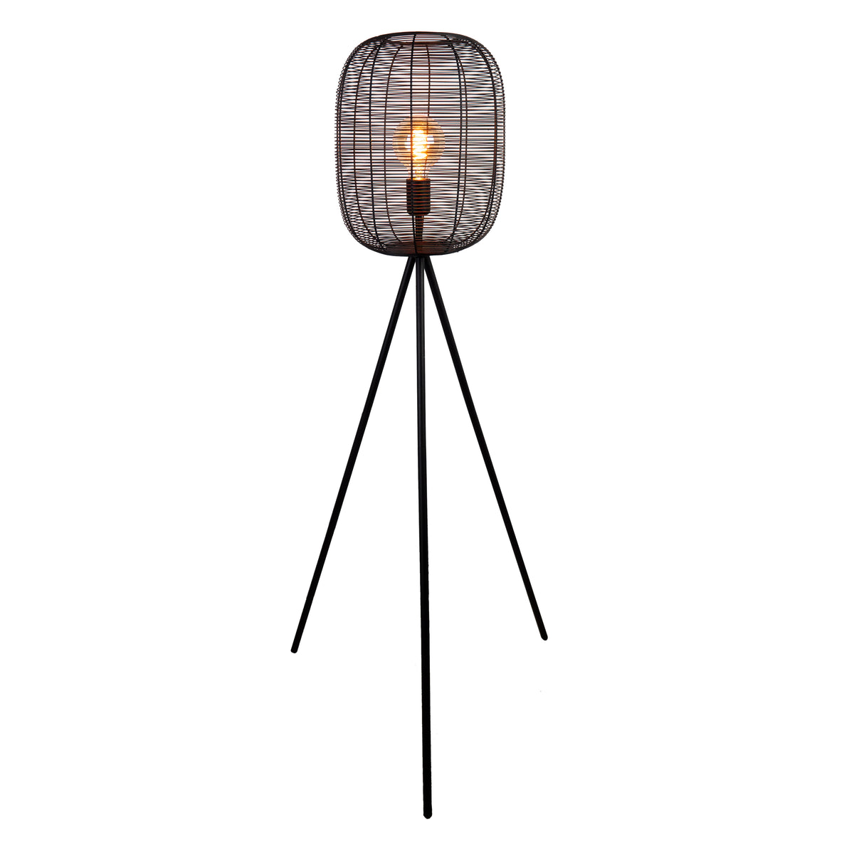 EGLO vloerlamp Derwen - e27 - metaal - zwart