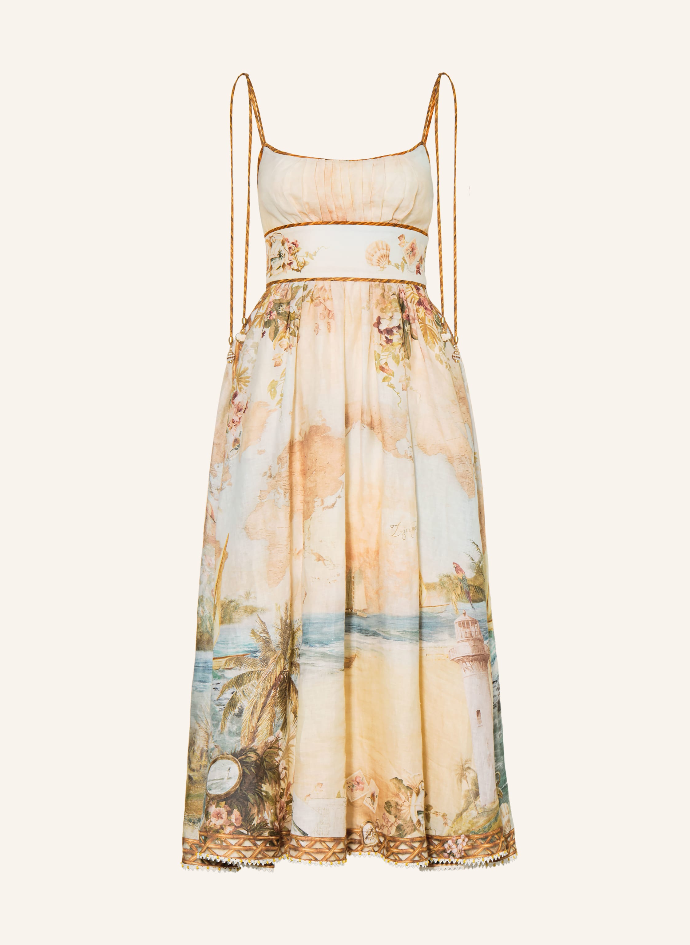 ZIMMERMANN Leinenkleid MAHON mit Plissees