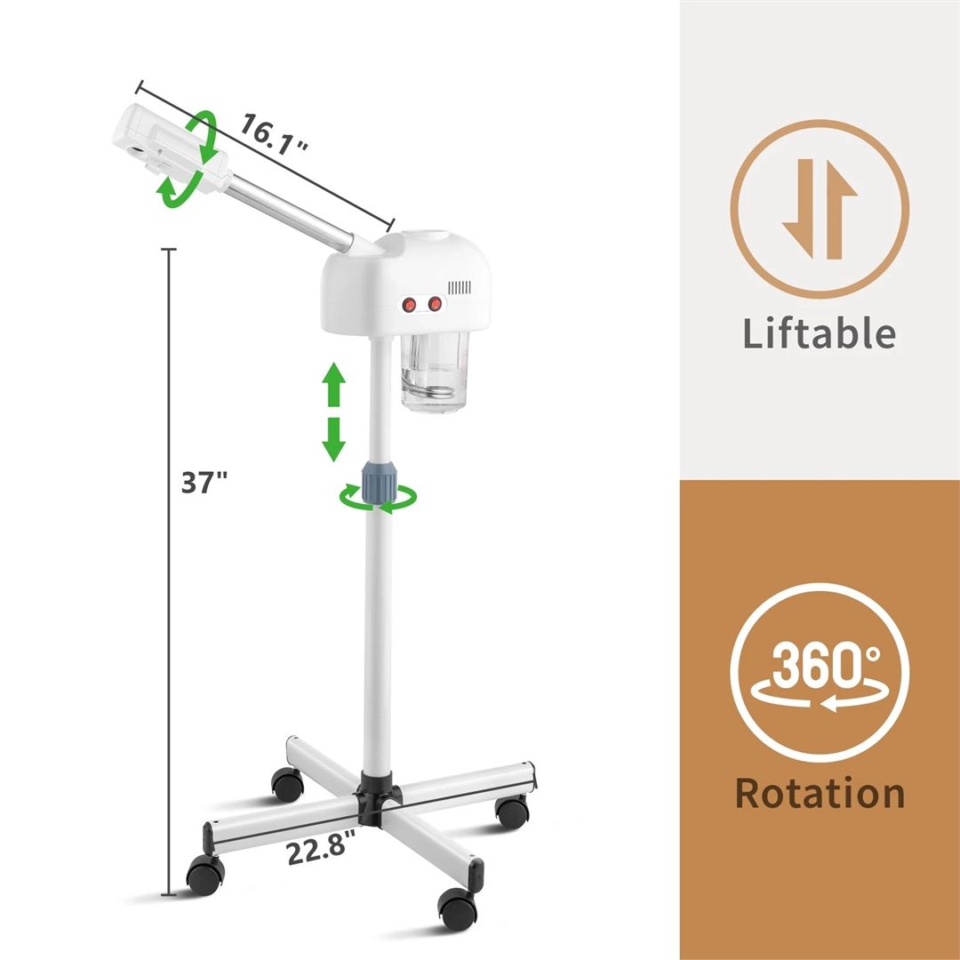 SPETLEK Pro Facial Steamer Ozone Aroma Stand Beauty Salon Spa Instrument