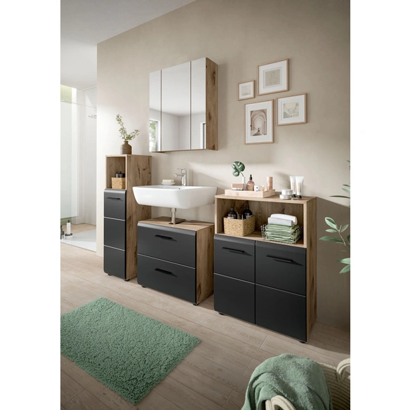 Badezimmerschrank, BxHxT: 60 x 70 x 18 cm