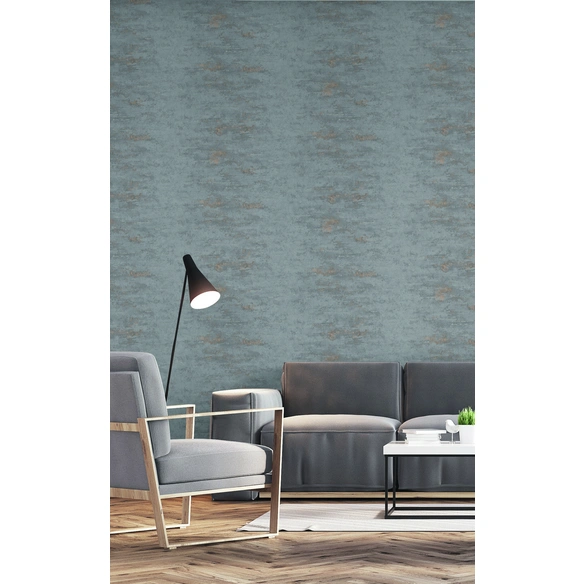Vliestapete, BxL: 53 x 1005 cm, betongrau/anthrazit/kupferfarben