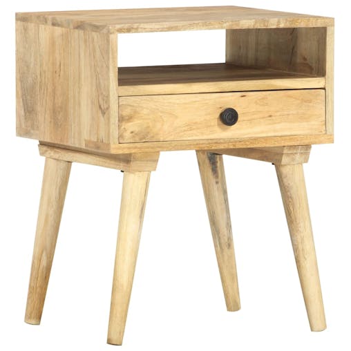 NNEVL Bedside Cabinet 40x35x50 cm Solid Mango Wood