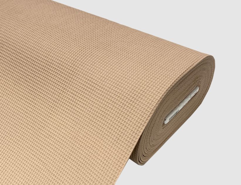 Waffelstoff Uni Beige