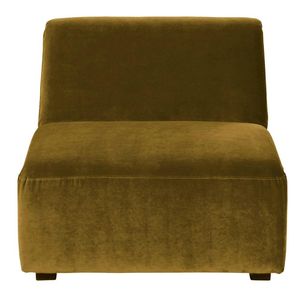 Virgile - Chauffeuse pour canapé modulable en velours coloris bronze