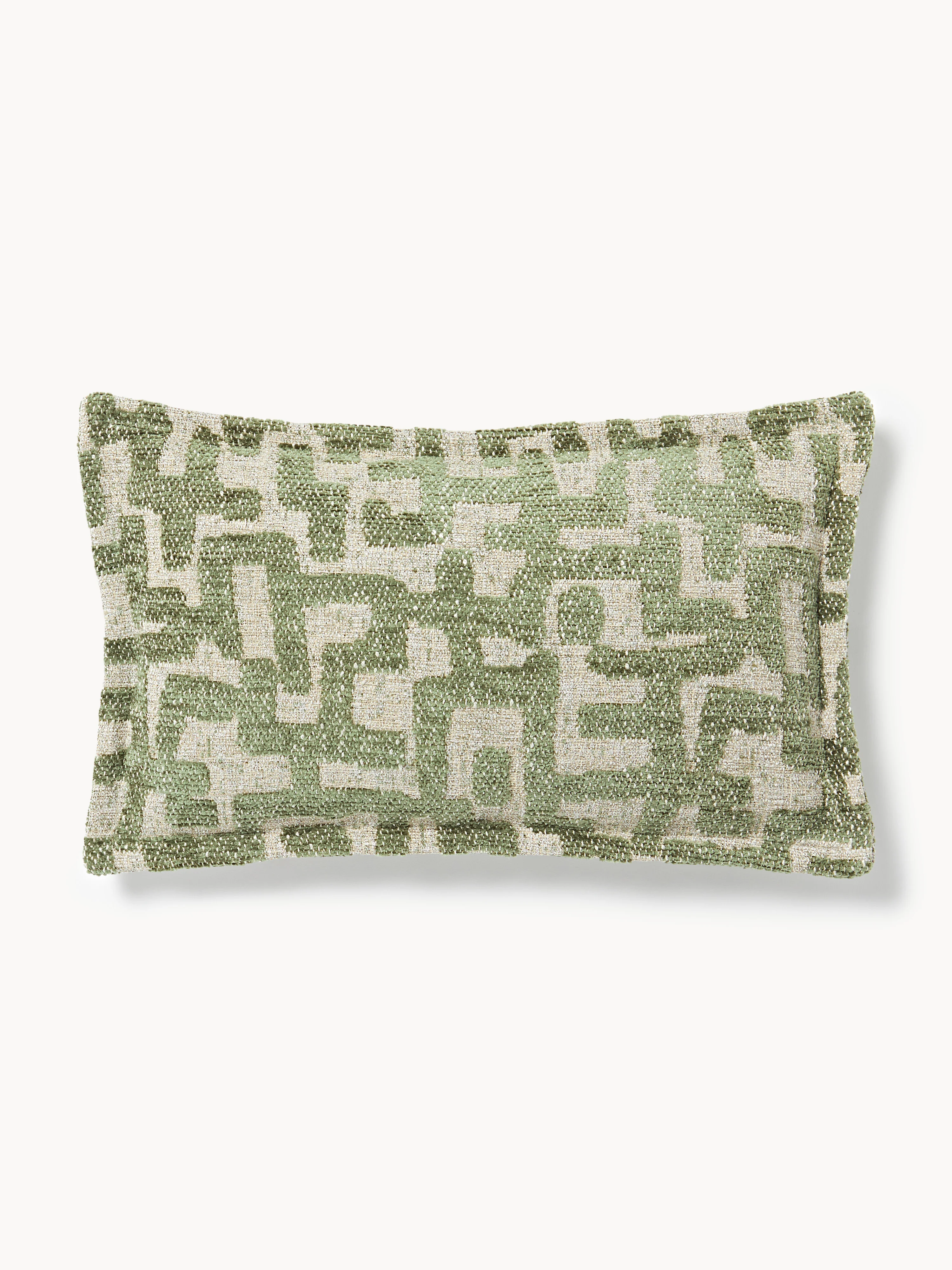 Viskose-Kissen Contia mit gewebtem Jacquard-Muster