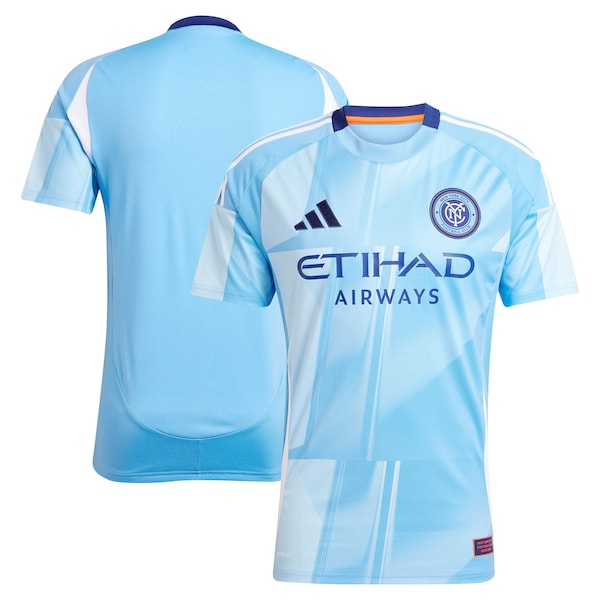 New York City FC adidas 2025 The Excelsior Kit Replica Jersey - Light Blue