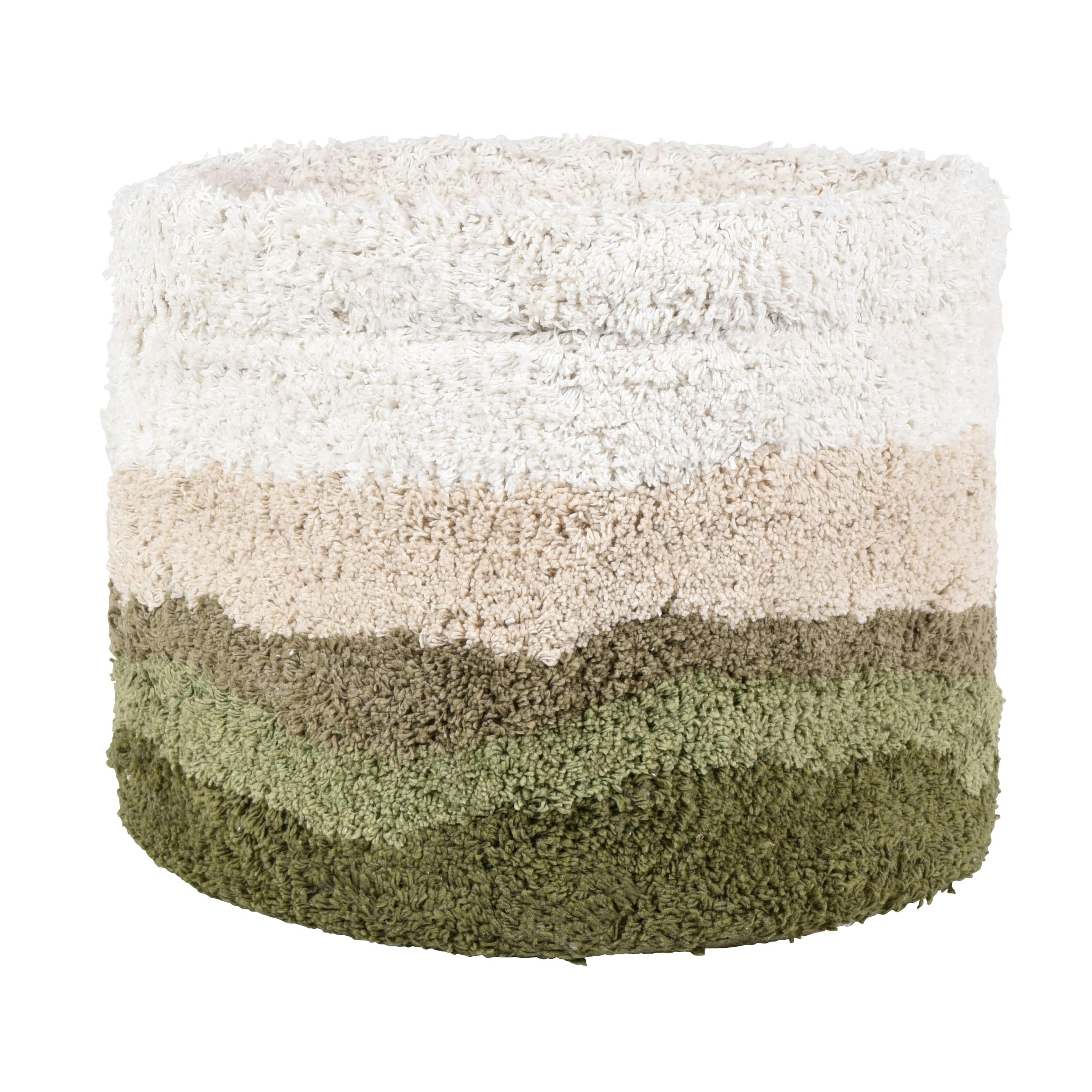 NIWA - Panier de rangement tricolore vert kaki