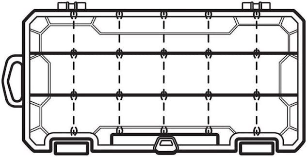 Flambeau 3003TTD 18 Compartment Tuff Tainer Fishing Tackle Tray with Zerust