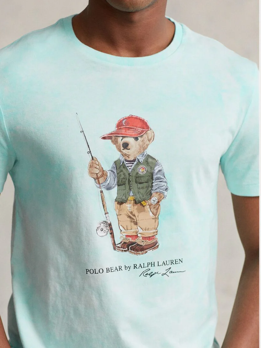 Tie Dye Fishing Bear