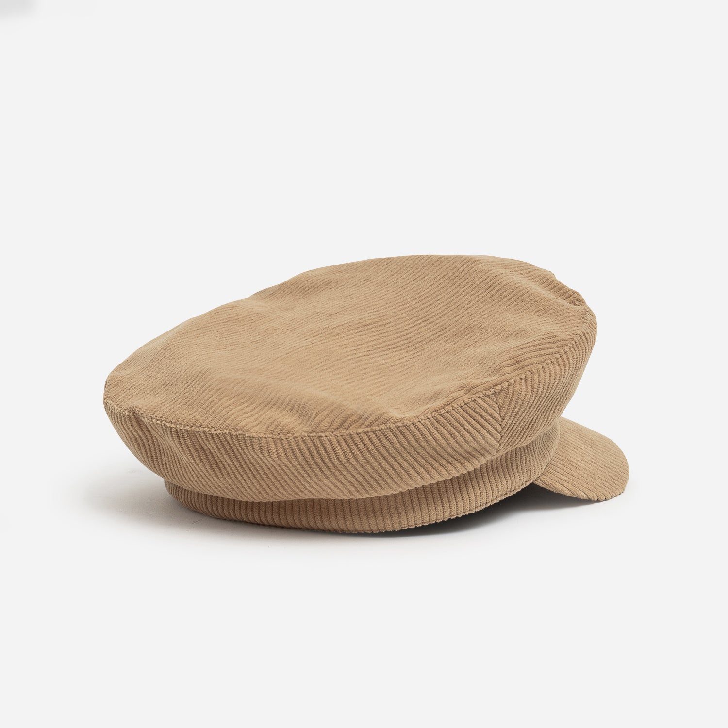 Casquette de marin beige velours côtelé