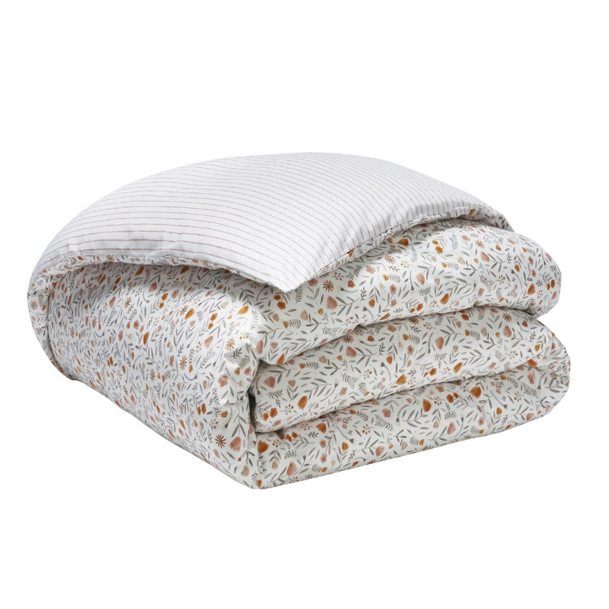 HONORÉ - Housse de couette en coton orange 260x240