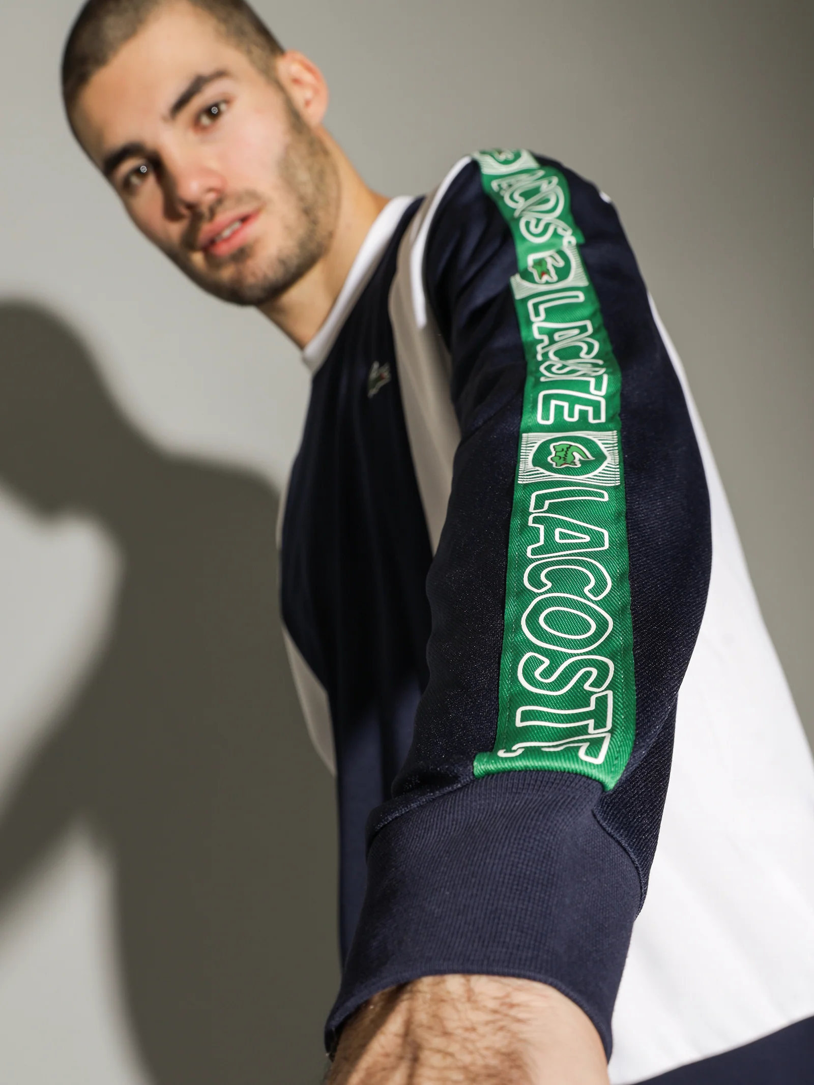 Tech Colour Block Crew Sweat